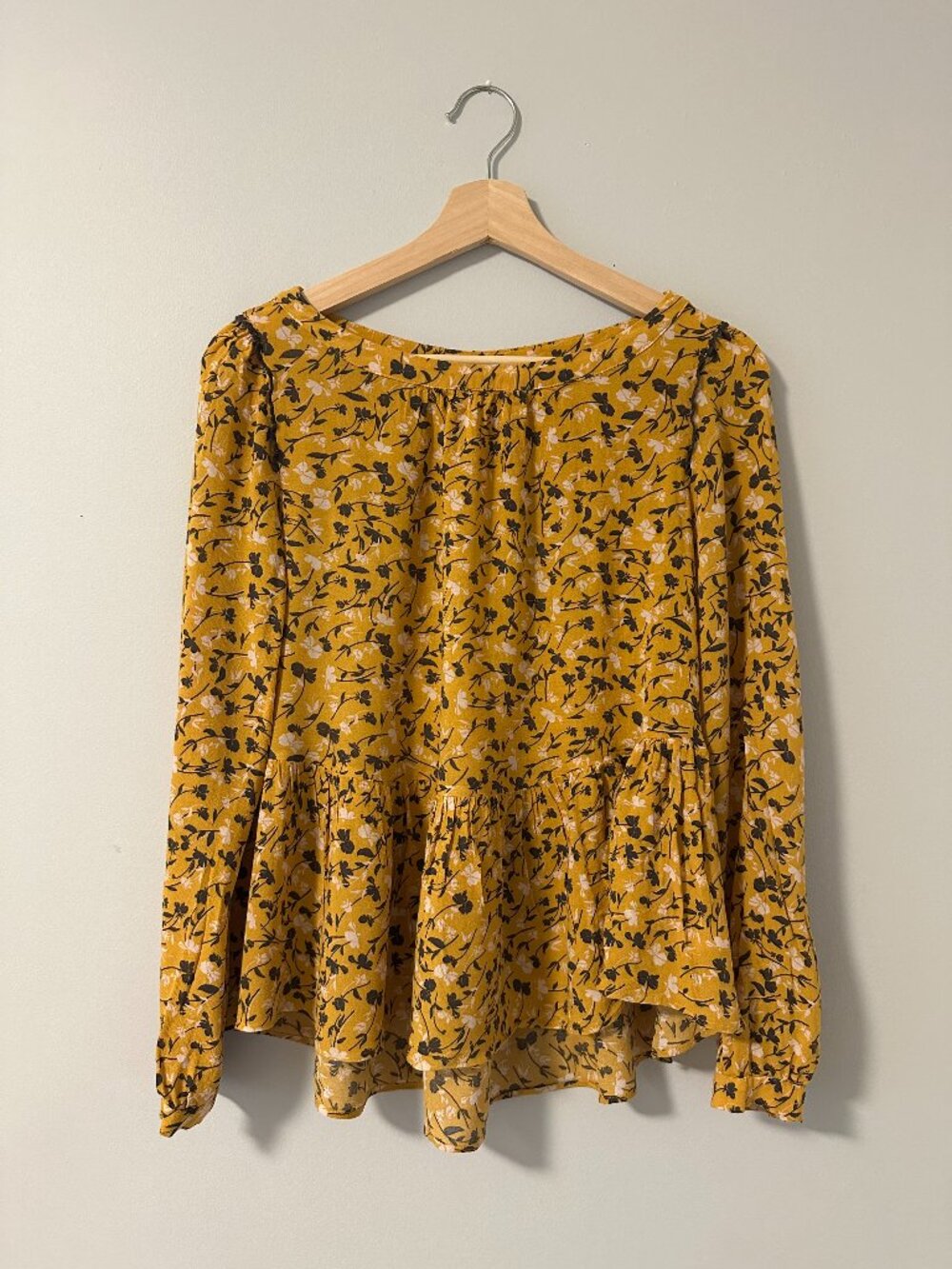 Maeve by Anthropologie Floral Long Sleeve Shirt Size X-Small